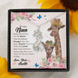 To My Niece You Are Braver Than You Believe Giraffe Necklace