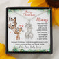 Mommy to be Snuggled In Your Tummy Christmas Giraffe Necklace