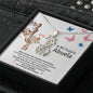 A Mi Futura Abuela Giraffe Necklace / Regalo Para Futura Abuela / To My Future Grandma Spanish / Pregnancy Reveal Necklace Gif