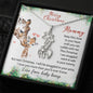 Mommy to be Snuggled In Your Tummy Christmas Giraffe Necklace