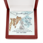 To My Granddaughter From Your Gammy I Will Always Be By Your Side Giraffe Necklace | Granddaughter Birthday, Graduation Necklace Gift