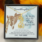 To My Granddaughter From Your Gammy I Will Always Be By Your Side Giraffe Necklace | Granddaughter Birthday, Graduation Necklace Gift