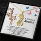 A Mi Futura Abuela Giraffe Necklace / Regalo Para Futura Abuela / To My Future Grandma Spanish / Pregnancy Reveal Necklace Gif