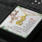 Mama Te Amo De Tu Panza, Feliz Navidad Giraffe Necklace | Regalo de Navidad Para Nueva Mami