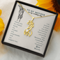Custom Order To My Mother On My Wedding Day Giraffe Necklace