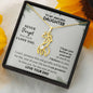 To My Amazing Daughter, Never Forget How Much I Love You Giraffe Necklace