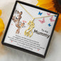 To My Mummy, I Love Your From Your Tummy Giraffe Necklace | Pregnancy Gift for Mommy | Gift for Mommy from Baby Bump | Mom Necklace Jewelry