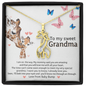 To My Sweet Grandma from Baby Bump  Giraffe Necklace