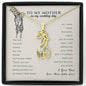 To My Mom On My Wedding Day Giraffe Necklace, Gift from Bride for Mom on Wedding Day, Mother of the Bride Necklace, Wedding Gift for Mom, Bride to Mom Gift