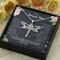 To My Amazing Mom Dragonfly Necklace | Gift to Mom from Daughter / Son | Mother's Day Gift for Mother