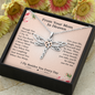 From Your Mom in Heaven Dragonfly Necklace Gift| Mom Remembrance Gift, Sympathy Gift, Mom Memorial Gift