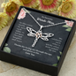 To Favorite Weirdo Mom Dragonfly Necklace | Gift to Mom from Daughter / Son | Mother's Day Gift for Mother