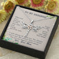 To My Daughter, Enjoy The Ride Dragonfly Necklace