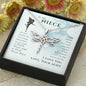 To My Niece, Let Your Dreams Be Your Wings Dragonfly Necklace