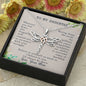 To My Daughter, Believe In Yourself Dragonfly Necklace