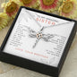 To My Amazing Sister, Love Your Brother Dragonfly Necklace