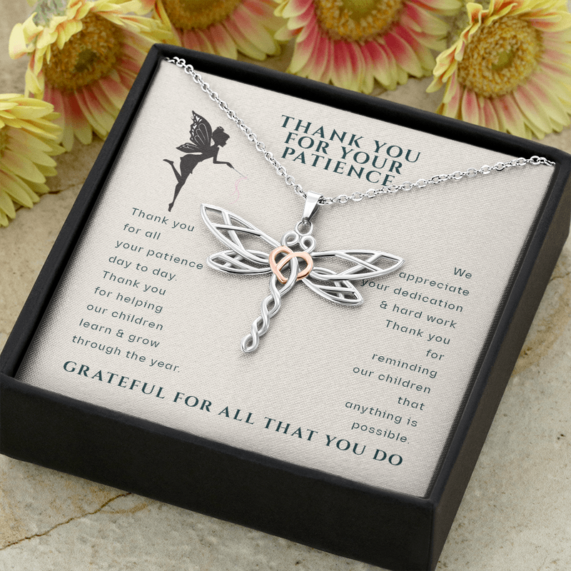 Babysitter Gift, Nanny Gift, Preschool Teacher Gift, Daycare Teacher Gift, Gift for Babysitter, Gift for Caregiver, Thank You Dragonfly Gift