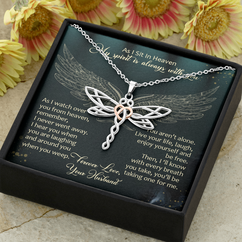 As I Sit in Heaven, Loss of Husband Gift Memorial Gift | In Memory of Husband |Sorry for your loss of Spouse| Loss of loved one | Condolence Gift | Bereavement Gift