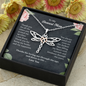To My Dearest Mom Dragonfly Necklace | Gift to Mom from Daughter / Son | Mother's Day Gift for Mother