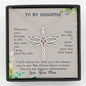 To My Daughter, Enjoy The Ride Dragonfly Necklace
