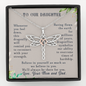 To Our Daughter, Believe In Yourself Dragonfly Necklace | Gift for Daughter from Mom and Dad | Birthday, Graduation Present,