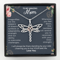 To My Amazing Mom, I Will Always Be There Dragonfly Necklace | Gift for Mom from Daughter or Son | Birthday, Mother's Day, Feel Better Gift