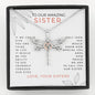 To Our Amazing Sister, Love Your Sisters Dragonfly Necklace | Gift for Sister, Sister Birthday, Graduation, Christmas Gift