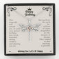 Happy Birthday "You Are Loved" Dragonfly Necklace
