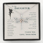 To My Daughter, Live Your Dreams Dragonfly Necklace