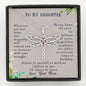 To My Daughter, Believe In Yourself Dragonfly Necklace