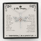 To My Daughter You Are My Shining Star Dragonfly Necklace | Daughter Graduation Necklace, Daughter Birthday Necklace