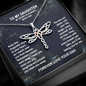Dad Memorial Dragonfly Necklace, From Your Dad In Heaven Grief Gift, Sympathy Gift, Dad Remembrance Necklace, Dad Memorial Gift, Keepsake Condolence