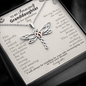 To my Amazing Granddaughter on her Graduation Day Dragonfly Necklace Gift| Gift from Grandma| Gift from Grandpa| Graduation Gift from Grandparents