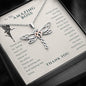 To My Amazing Boss Dragonfly Necklace| Boss Thank You Gift| Resignation From Workplace Gift Idea| Appreciation Gift