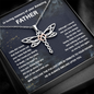 Loss of Dad Dragonfly Necklace, Grief Gift, Sympathy Gift, Dad Remembrance Necklace, Dad Memorial Gift, Gift for Daughter, Bereavement Keepsake Condolence