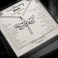 To my Amazing Niece on her Graduation Day Dragonfly Necklace Gift| Gift from Aunt|  Gift from Aunt to Niece on Graduation