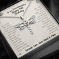 To Our Granddaughter Happy 14th Birthday Dragonfly Necklace | 14th Birthday Gift From Nana & Papa | Granddaughter 14th Birthday Gift