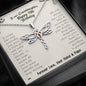 To Our Granddaughter Happy 15th Birthday Dragonfly Necklace | 15th Birthday Gift From Nana & Papa | Granddaughter 15th Birthday Gift