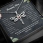 To My Amazing Mom Dragonfly Necklace | Gift to Mom from Daughter / Son | Mother's Day Gift for Mother
