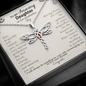 To my Amazing Daughter on her Graduation Day Dragonfly Necklace Gift| Gift from Mom, Gift From Dad| Gift from Parents for Daughters Graduation