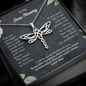 To My Dear Mommy Dragonfly Necklace | Gift to Mom from Daughter / Son | Mother's Day Gift for Mother