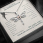 To Our Granddaughter You Are Our Most Beautiful Chapter Dragonfly Necklace
