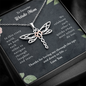 To Favorite Weirdo Mom Dragonfly Necklace | Gift to Mom from Daughter / Son | Mother's Day Gift for Mother