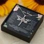 To My Dear Mommy Dragonfly Necklace | Gift to Mom from Daughter / Son | Mother's Day Gift for Mother