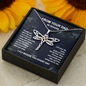 Dad Memorial Dragonfly Necklace, From Your Dad In Heaven Grief Gift, Sympathy Gift, Dad Remembrance Necklace, Dad Memorial Gift, Condolence Gift
