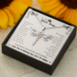 To My Work Bestie Dragonfly Necklace | Secret Santa Jewelry Gift, Christmas Gifts Work Friend Coworker, Work Wife Gift for Colleague
