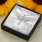 From My Grandma In Heaven Dragonfly Necklace | Grandmother Memorial Gift Loss | Sympathy Loss of Grandma Gift | Grandma Memorial Gift