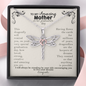 To My Amazing Mother On Her Graduation Day Dragonfly Necklace | Mom Graduation Gift Necklace, Gift for Mom Graduation, Graduation Gift for Mom
