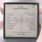 To My Bonus Daughter I Will Always Be There Dragonfly Necklace | Gift for Bonus Daughter from Bonus Mom / Step-Mom / Step-Dad | Birthday, Christmas Present