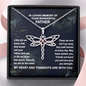 In Memory Of Your Dad Dragonfly Necklace, Grief Gift, Sympathy Gift, Dad Remembrance Necklace, Dad Memorial Gift, Gift for Daughter, Bereavement Keepsake Condolence